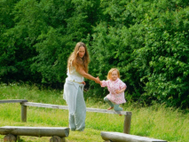 Heidrun mit Nachwuchs