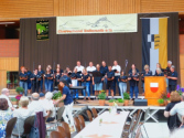 Der junge Chor Rangendingen beginnt mit den Chorvorträgen