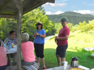 Beate und Tobi kamen etwas später