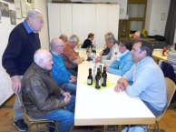 Hans Gosolitsch, Walter Wössner, Ferdinand Faigle (hinten), Berthold Krieg