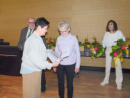 Für 50 Jahre aktives Singen wurde auch unsere Alt-Sängerin Ursula Roth geehrt.